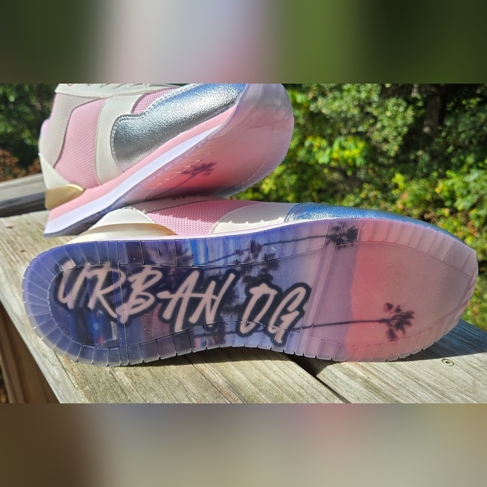 Urban Outfitters Pink and Silver Sneakers - Picture 7 of 11